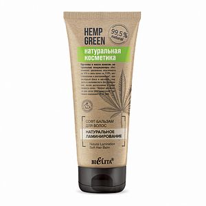 Белита Hemp green Софт-бальзам д/волос Натуральное ламинирование,200мл