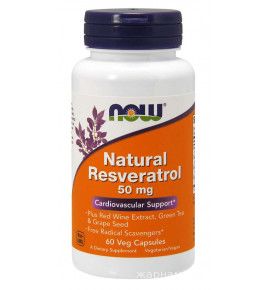 NOW Natural Resveratrol — Ресвератрол - БАД