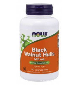 NOW Black Walnut Hulls - Экстракт черного ореха - БАД
