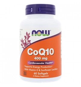 NOW CoQ10 400mg — Кофермент Q10 400 mg - БАД