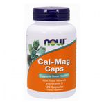 NOW Cal-Mag Caps, Кальций и Магний + Витамин D-3 - 120 капсул - БАД