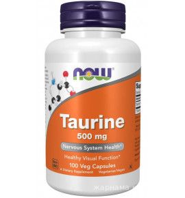 NOW Taurine - препарат Таурин в капсулах - БАД