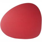 Подстановочная фигурная салфетка из натуральной кожи, 46 см, красный (salsa red), серия Салфетки подстановочные, Skinnatur
