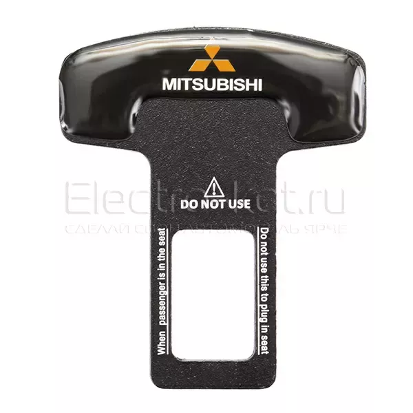 Заглушка ремня Steel Lock с логотипом Mitsubishi (Митсубиси)