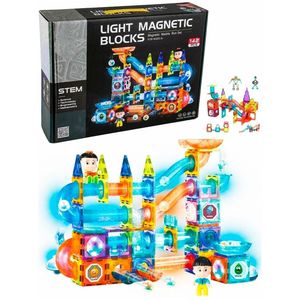 Светящийся магнитный конструктор Light Magnetic Blocks 150 деталей