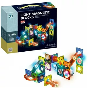 Светящийся магнитный конструктор Light Magnetic Blocks 49 деталей