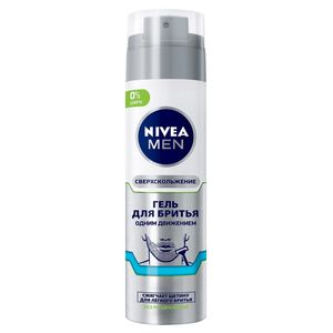 Гель для бритья NIVEA MEN Сверхскольжение Одним Движением для Чувствительной Кожи (200мл) (81739)