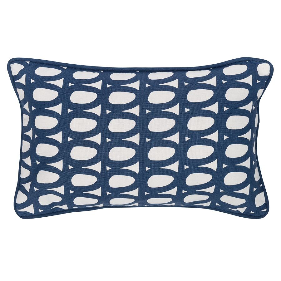 Чехол на подушку с принтом Twirl темно-синего цвета из коллекции Cuts&Pieces