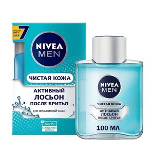 Лосьон после бритья NIVEA MEN Активный Чистая Кожа (100мл) (81700)