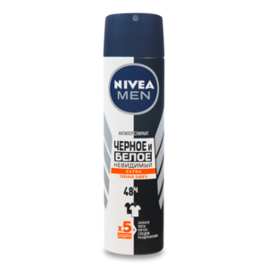 Дезодорант Спрей NIVEA MEN Антиперспирант Невидимый на черном и белом Extra 150 мл (85388)