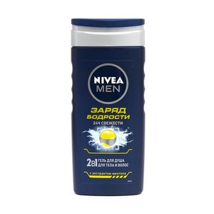 Гель для душа NIVEA MEN Заряд Бодрости 2в1 Тонизирующий (250мл) (80834)