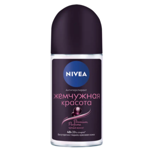 Дезодорант шариковый NIVEA Антиперспирант Жемчужная Красота Premium Perfume (Черный Жемчуг) женский, 50 мл (85346)