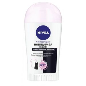 Дезодорант стик NIVEA Антиперспирант Чёрное и Белое невидимый Clear женский, 50 мл (84153)