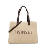 Сумка-тоут с вышитым логотипом TWINSET Milano
