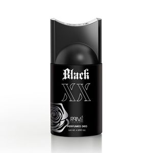 Дезодорант-спрей Prive BLACK XX Парфюмированный для мужчин , цитрусовый аромат, 250 мл