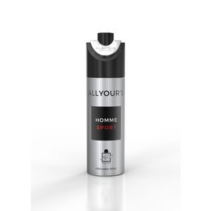 Дезодорант-спрей MILESTONE ALL YOUR'S HOMME SPORT (Allur Homme Sport Channel) MEN Perfumed Deodorant Парфюмированный для мужчин, 200 мл