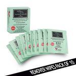 Karma Naturals Tea Tree Oil Nail Polish Remover Wipes bundle -1 Pack of 10 Individually Wrapped Wipes