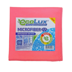 Микрофибра для стекол ECOLUX MICROFIBER (розовый)