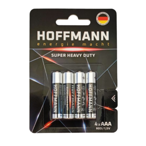 БАТАРЕЙКИ HOFFMANN SUPER HEAVY DUTY (ААА) 4 шт. в блистере