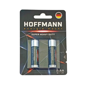 БАТАРЕЙКИ HOFFMANN SUPER HEAVY DUTY (АА) 2 шт.в блистере