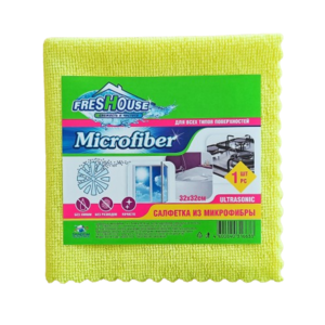 Микрофибра универ FRESHOUSE MICROFIBER (ярко-жёлтый) 32*32