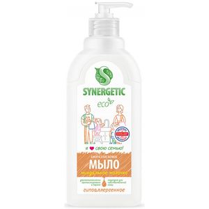 Жидкое мыло Synergetic (Синергетик) Миндальное молочко, дозатор, 500 мл