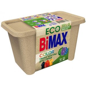 Капсулы для стирки BiMAX Эко Color, 12 шт, 221 г