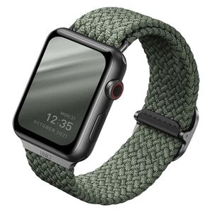 Плетеный ремешок Uniq ASPEN для Apple Watch Зеленый