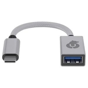 Адаптер uBear hub Link USB-A/USB-C Серебристый