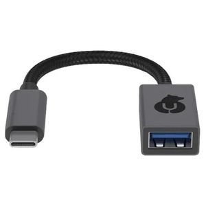 Адаптер uBear hub Link USB-A/USB-C Серый