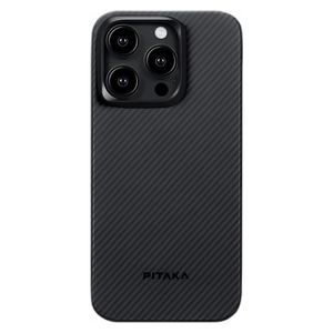 Чехол Pitaka MagEZ Case 4 600D для iPhone 15 Pro Черно-серый