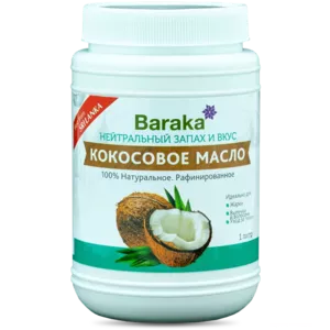 Baraka / Кокосовое масло рафинированное для готовки 1000 мл