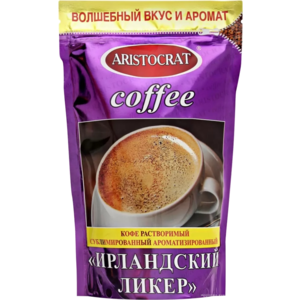 ARISTOCRAT. Кофе Ирландский ликер 90 гр. мягкая упаковка