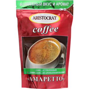 ARISTOCRAT. Кофе Амаретто 90 гр. мягкая упаковка