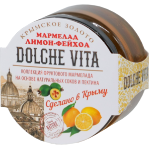 Dolche Vita. Мармелад Лимон-Фейхоа 285 гр. стекл.банка