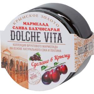 Dolche Vita. Мармелад Слива Бахчисарая 285 гр. стекл.банка