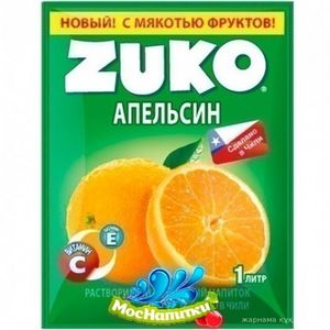 ZUKO Апельсин растворимый напиток 20г (заказ по 3шт)