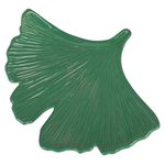 Тарелка декоративная Gingko, 21х16 см, зеленый