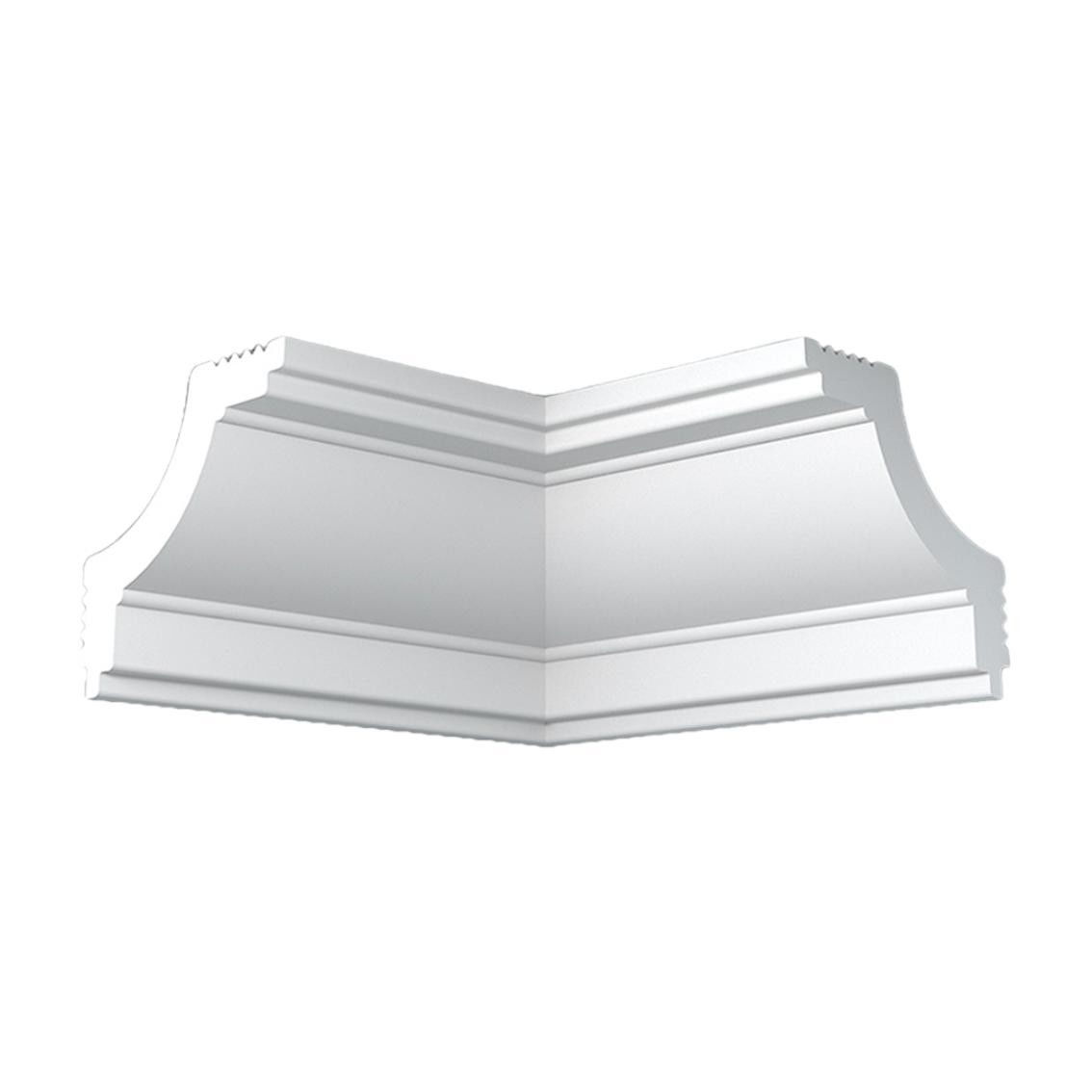Уголок потолочный экструдированный ПЛИНТЭКС внутренний K45/45, 45х45мм, белый, 4шт