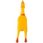 Игрушка-пищалка Рыжий кот Курица, 15 см