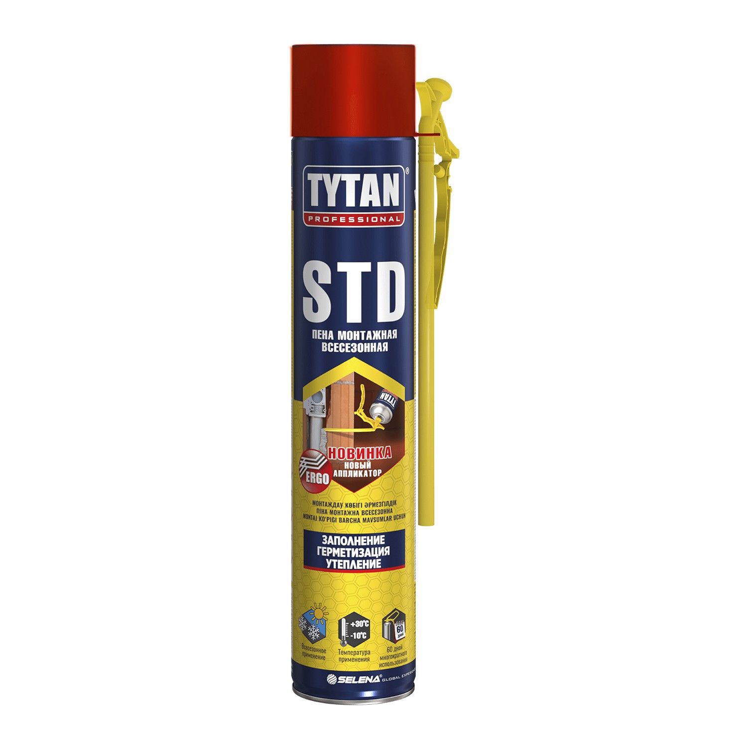 Пена монтажная бытовая TYTAN Professional STD всесезонная, 750 мл