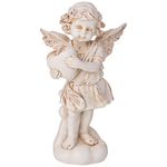 Статуэтка декоративная LEFARD AMORE Ангел с сердцем в руках, 11,5см, белая, полистоун
