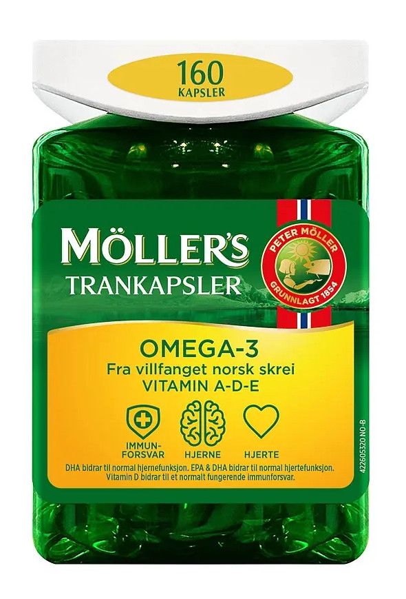 Рыбий жир в капсулах Möller's Trankapsler 160 капс