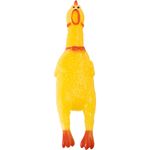 Игрушка-пищалка для животных Рыжий кот Курица, 30 см