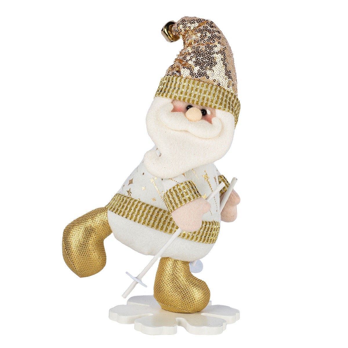 Фигура декоративная мягконабивная Дед Мороз, 20x14.5x31 см