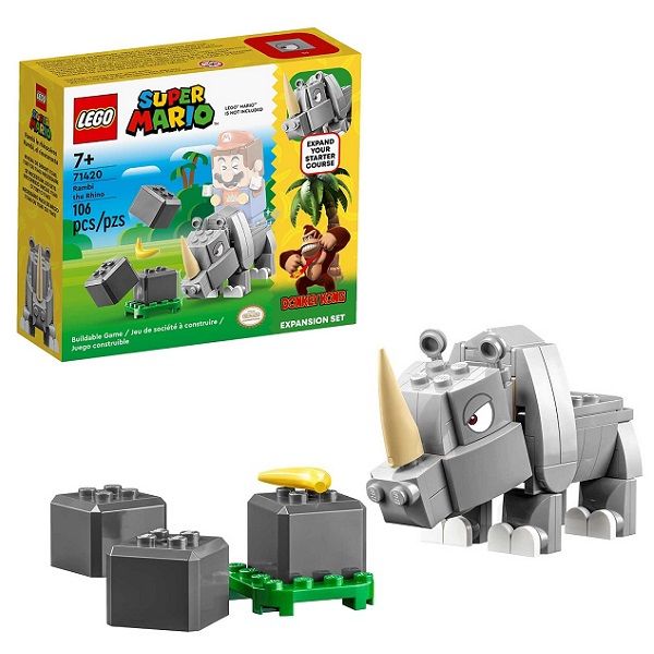 LEGO Super Mario 71420LS конструктор Рэмби-носорог дополнительный набор
