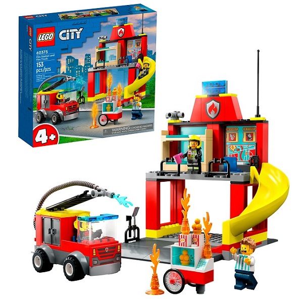 LEGO City 60375LS конструктор Пожарное депо и пожарная машина
