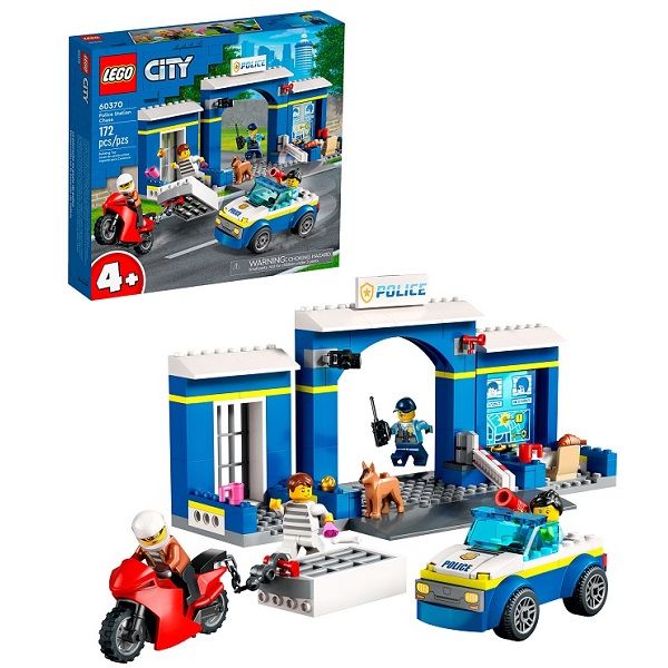 LEGO City 60370LS конструктор Преследование на полицейском участке