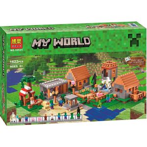 Конструктор Minecraft My World «Большая деревня» 1622 детали , Bela арт. 10531