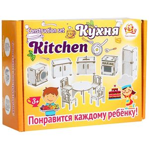 Деревянная мебель для кукольного домика Polly Кухня